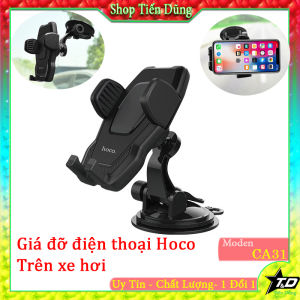 Giá đỡ điện thoại trên ô tô xe hơi Hoco CA31 gắn taplo hoặc gắn kính lái có thể điều chỉnh lên xuống quay trái và phải