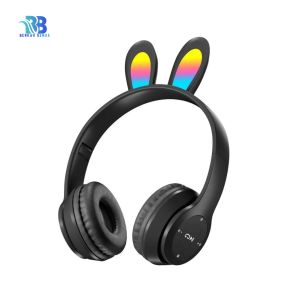 BB P47R CAT EARS HEADSET headphone Hf bando telinga kucing LED BANDO BLUETOOTH wireles GAME HEADSET G-P47R LED wireles super bass