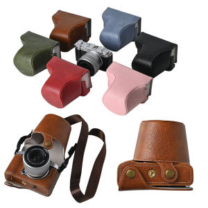 【NEW F】PU Leather Camera Case Bag for Fujifim XM5 Fuji X-M5 Protector Full Body Cover
