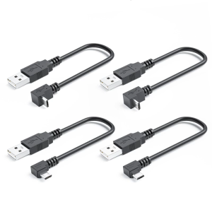 Upgrades Right Angled Charging Cord 5V 2A Power Delivery L Shaped Tiny USB Data Cable for Phones Tablets Electronics
