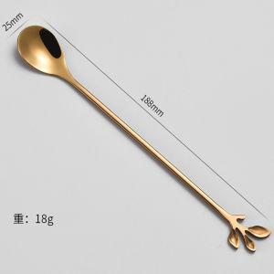 (HÀNG CAO CẤP) NĨA MUỖNG INOX 304 Hình Chiếc Lá 18cm độc lạ dùng uống cafe ăn tráng miệng - muỗng khuấy trà nĩa ghim trái cây muỗng