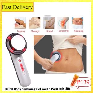 【Fast Delivery】BODY SLIMMING MACHINE RF BEAUTY WAND [100% EFFECTIVE] Guaranteed Results Slimming Device For Body And Face 3 In 1 EMS Infrared Ultrasonic Body Massager Device Ultrasound Slimming Fat Burner Cavitation Lifting Machine