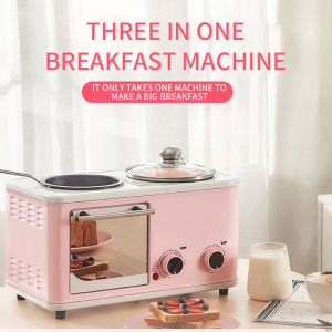 Multifunctional breakfast electric oven household four-in-one toaster sandwich maker
