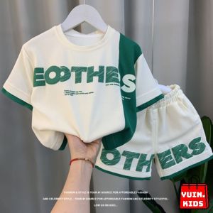 Top Fashion Setelan Anak Laki-laki Bahan Knit Motif Terbaru Usia 1-5 Tahun Baju Dan Celana Pendek
