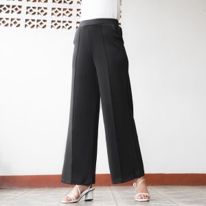 Celana Kulot Scuba Cubit Kulot Highwaist Garis Tulang Bahan Scuba Premium Standar dan Jumbo