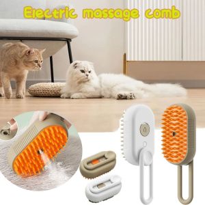 OWMXZL Electric Brush Pet Hair Comb Steam Spray Massage Function Cat Comb Anti Flying Brush Detangling Feature Hair Removal Comb Dog Bath