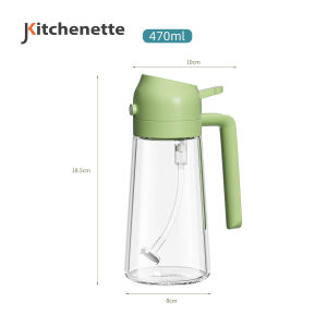 Jkitchenette 2in1 Spray & Pour Multifunctional Oil Dispenser Container Air Fryer Cooking Oil Bottle