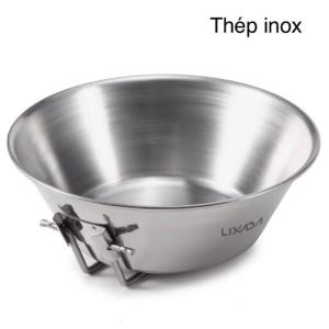 Chén Bát Titan dã ngoại cắm trại có tay cầm có thể gập lại