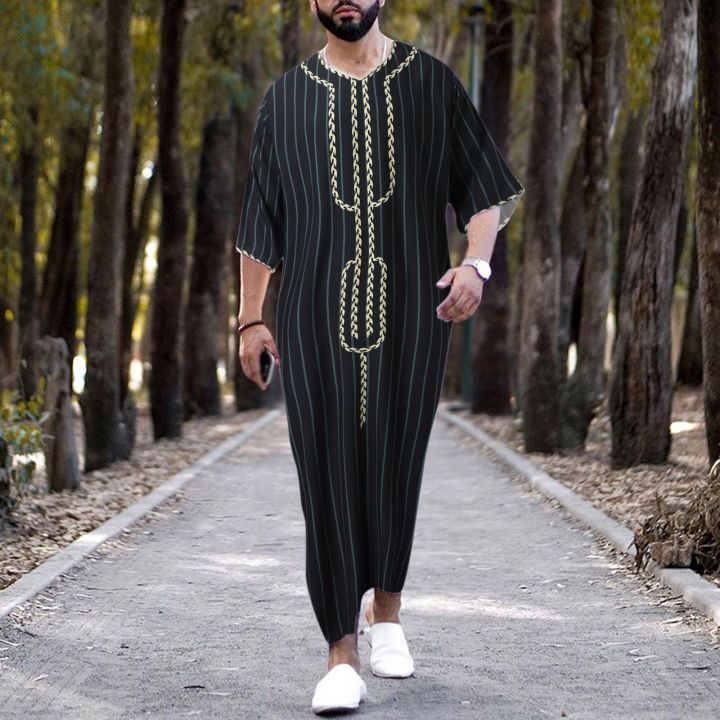 Full Sleeve Abaya For Men Saudi Arab Islamic Dress For Male With Long Robe,  Kaftan, And Pray Plus Size Jubba Thobe For Pakistan Ethnic304L From Sadfk,  $26.33 | DHgate.Com