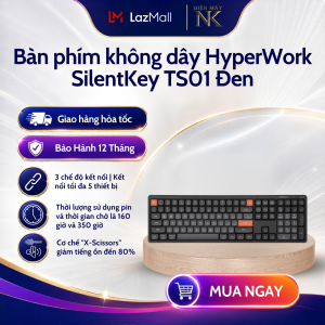 Bàn phím không dây HyperWork SilentKey TS01 - Bảo Hành 12 Tháng