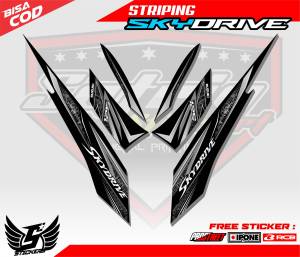 STRIPING VARIASI MOTOR SUZUKI   / STICKER LIST MOT0R SUZUKI SKYDRIVE