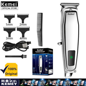 Kemei KM-1312 Professional Hair Trimmer USB Fast charge Hair Cutting Machine Rechargeable Electric Hair Clippers li-on Battery