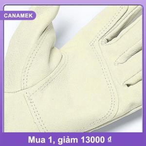 【CANAMEK】 1 đôi găng tay làm việc hàn điện găng tay hàn da găng tay lao động bảo hộ chịu nhiệt