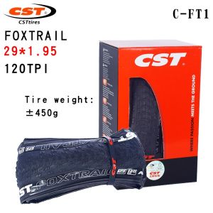 【ready】CST foxrail 26 inch mountain bike tire 27.5/29*1.95 120TPI ultralight stab-proof folding mtb bicycle parts