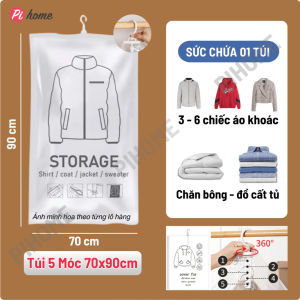 Túi hút chân không đựng quần áo - chăn gối PiHome. Máy hút chân không siêu tốc