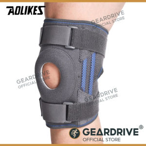 GEARDRIVE 1Piece Knee Brace Joint Support For Running Basketball Tennis Cycling With Side Stabilizers And Patella Gel Pads Maximum Pain Fast Recovery Men Women