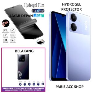 TECNO CAMON 20 PREMIER CAMON 20 PRO 5G CAMON 19 PRO FULLSET 2in1 MATTE DOFF ANTI MINYAK ANTI GORES HYDROGEL ANTI MINYAK BAGIAN DEPAN LAYAR DAN BELAKANG