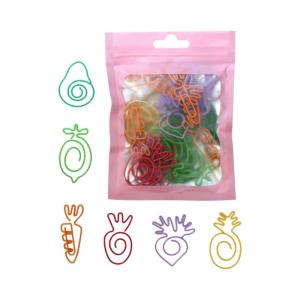 คลิปที่คั่นหนังสือที่หนีบกระดาษโลหะหลากสีที่คลิปหนีบกระดาษอย่างสร้างสรรค์สำหรับการจัดเก็บซองจดหมายโปสการ์ดไฟล์เอกสาร