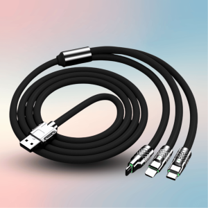 Cáp Silicon Type C Sạc Siêu Nhanh 1/2M 120W 6A Dây USB Sạc Nhanh Giao Diện Hợp Kim Nhôm Cho Điện Thoại Android Iphone