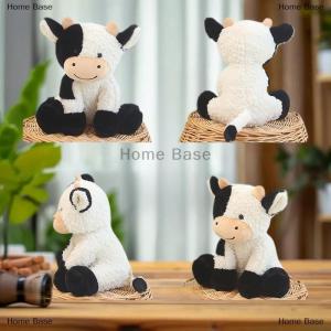 [COD] Home Base 1ชิ้น22cm ตุ๊กตาสัตว์น่ารักตุ๊กตาวัวนุ่มนิ่มของเล่นเด็กตุ๊กตาวัวน่ากอดของขวัญวันเกิดสำหรับเด็ก