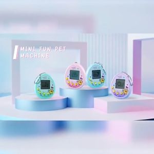 Electronic Virtual Pet Chicken Game Mini Digital Pet Keychain Handheld Interactive Game Toy Portable Pet Simulator 电子宠物机