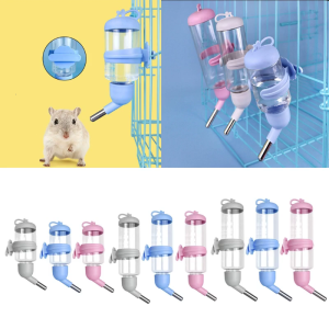 80/125/250ml Plastic Small Pet Water Drinking Fountain Bottle Feeder Hamster Pet Dispenser Feeder Cage Hangable Bottles