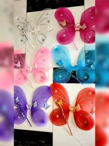 SAYAP PERI 1 SET LED / MAINAN ANAK / SAYAP KUPU-KUPU / SAYAP MALAIKAT - 1PCS