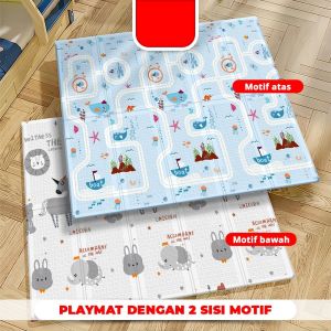 TOYS MATRAS KARPET TIKAR LIPAT BAYI TEKNOLOGI BARU PLAYMATE XPE TEKSTUR LEMBUT 180X200X10CM