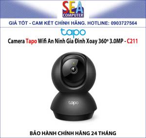 Camera Tapo Wifi An Ninh Gia Đình Xoay 360o 3.0MP - C211