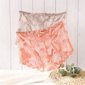 กางเกงลูกไม้เซ็กซี่ กางเกงผ้าสบายสำหรับผู้หญิง กางเกงชุดชั้นในสตรี กางเกงลูกไม้ที่หายใจได้ในชุดชั้นในแบบโปร่งใสเซ็กซี่