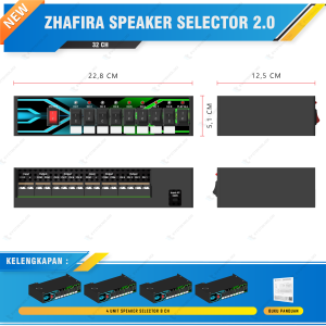 Zhafira Speaker Selector Toa Paging system Audio Paging