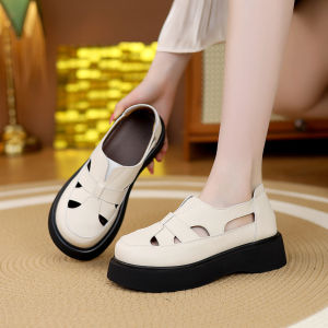 [Free Shipping] WomenS Roman Sandals With A Square Heel Height-Increasing For Petite Individuals 2026 Summer New Style Suitable For Wearing With Skirts Casual Sandals