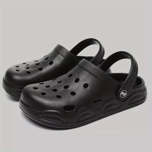 New Couples Slippers with Holes for Summer Outdoor Wear Internet Celebrity Beach Bag Head Half-Slipper