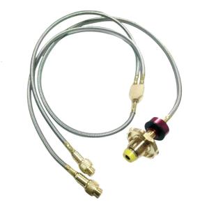 Thiết bị di động ổ cắm đôi khí van nhôm coppers khí van Adapter cho versatiles sử dụng trong cắm trại và dã ngoại