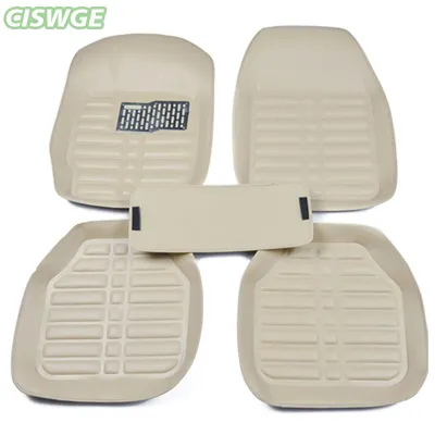 CISWGE 5 cái tự động thảm sàn chân thảm thảm xe Styling cho khăn lau bụi cao cấp đầy đủ bộ thảm sàn mat da Phụ Kiện Xe Hơi