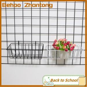 Behoo ตะกร้าโลหะสำหรับตกแต่งของตกแต่งกระถางต้นไม้เหล็กแบบ DIY กรอบแขวนติดผนังแบบตาข่ายสำหรับตกแต่งบ้าน