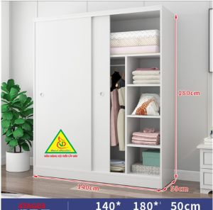 Tủ quần áo gỗ MDF 4TAG03 - Nội thất lắp ráp Viễn Đông ADV