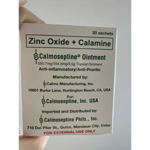 1  Calmoseptine Ointment 20 sachets3.5g Zinc Oxide+Calamine