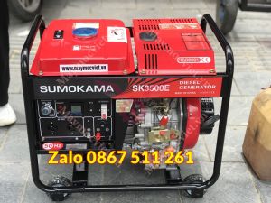 Máy phát điện dự phòng sumokama 3kw chạy dầu tại Hải Phòng