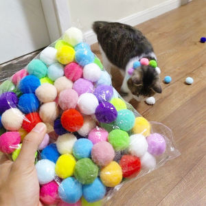Cat Toy Interactive Play Training Toy Plush Ball Shooting Toy Gun Chaser Soft Toy