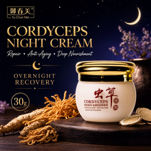 YU CHUN MEI Whitening Moisturizing and freckle removing CORDYCEPS Night CREAM ORIGINAL 30g