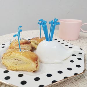 1 Set 16pcs Kid Child Cartoon Animal Food Fruit Pick Fork Bento Lunch Box Decor Parts