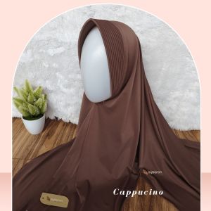 Maysaron Jilbab Sport Pet Tebal Hijab Instant Syari Menutup Dada Kerudung Instan Bahan Spandex Jersey HQ
