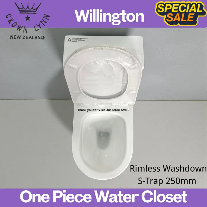 Crown%20Lynn%20Willington%20One%20Piece%20Water%20Closet%20Rimless%20Washdown%20S-Trap%20250mm%20Come%20with%20PP%20Soft%20Close%20Seat%20Cover%20-%20Image%204