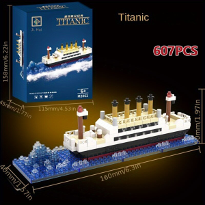Titanic Building Blocks Titanic Ship Toy Mini Building Blocks Set 3D Puzzle DIY Educational Toys for Adult Kid Gifts New Year Gifts