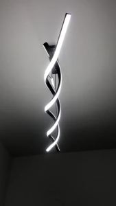 Modern Black Dining Light Creative Led Bar Gold Pendant Lights with Remote Control for Dining Ceiling Chandelier Living Room