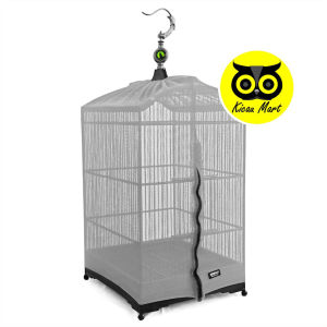 KICAU MART Krodong Kotak Transparan Eco Kerodong Sangkar Kandang Burung Kacer Kenari Cucak Ciblek Kain Penutup Sangkar Burung Kotak Merek Sempati