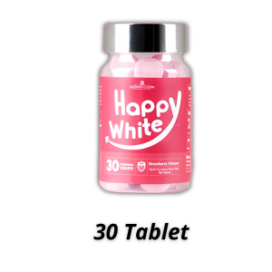 Happy White Whitening Supplement Vitamin C Glow Skin Whitening Pemutih Badan Seluruh Cepat Collagen Supplement Glow White Plus 美白