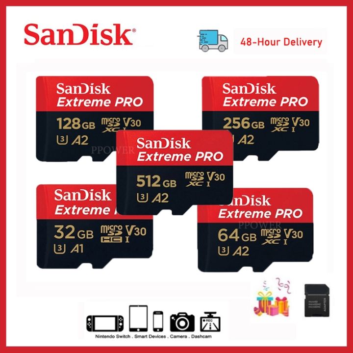 SanDisk sd card HighSpeed Micro SD 128GB 256GB 512GB เมมโมรี่ การ์ด ...