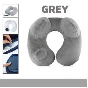 Inflatable U-shaped Pillow Double Hump Press Type Inflatable Portable Travel U-shaped Pillow